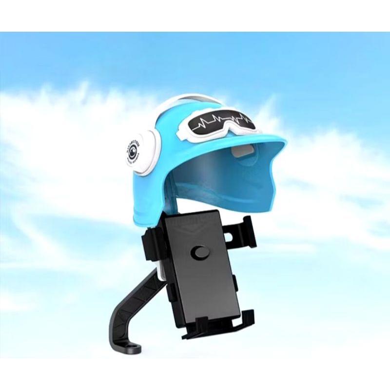 Kẹp điện thoại HT507 gắn xe máy có ô che tiện lợi,giá đỡ điện thoại bằng kim loại gắn xe máy có dù che nắng mưa cực chắc