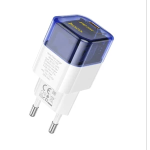 Củ Sạc Nhanh Hoco C125A chân tròn 1 cổng Type-C hỗ trợ QC3.0 thiết kế nhỏ gọn.