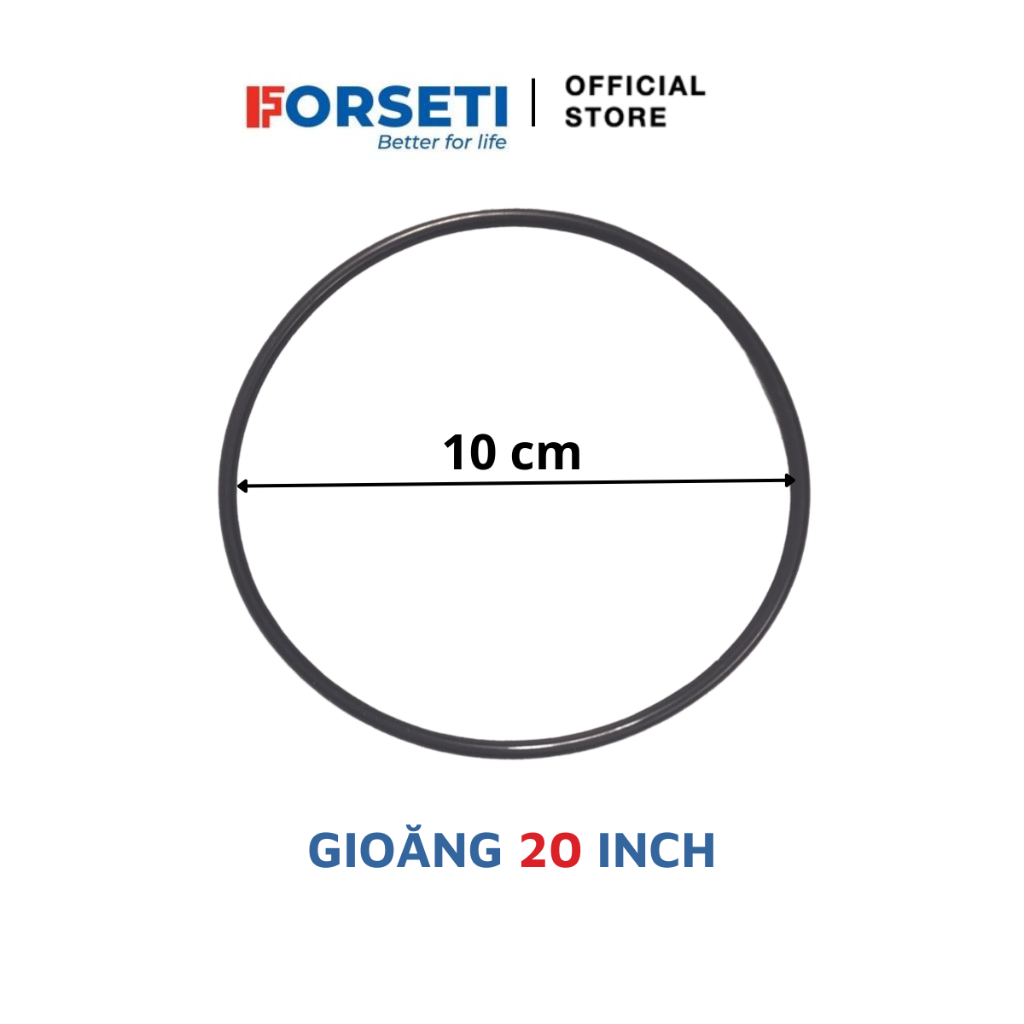 Gioăng cao su FORSETI dùng cho cốc lọc nước RO loại 10 inch, 20 inch, 7cm