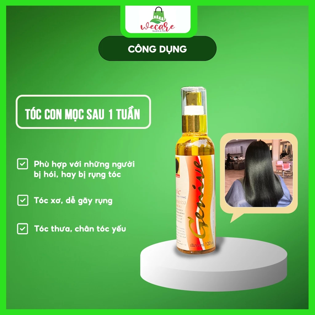 Chai xịt mọc tóc Tonic Hair GENIVE 120ml Chính Hãng Thái Lan ngăn ngừa rụng tóc