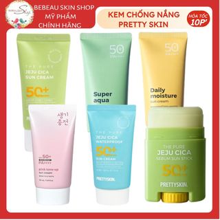 KEM CHỐNG NẮNG PRETTY SKIN SUN CREAM 70ML kiềm dầu, nâng tone, phù hợp với da dầu mụn, da khô, nhạy cảm, mọi loại da