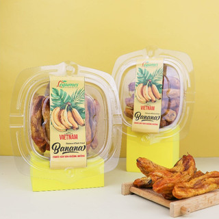 Dried Banana -  Chuối sấy dẻo - Không Đường Ăn Vặt Healthy 300g