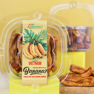 Dried Banana -  Chuối sấy dẻo - Không Đường Ăn Vặt Healthy 300g