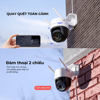 Camera WIFI IMOU  Ngoài Trời S31FEP / S51FEP, K7FP 3MP/5MP/8MP, Titan Có Màu Đêm, Đàm Thoại 2 Chiều - TRANGIATELECOM