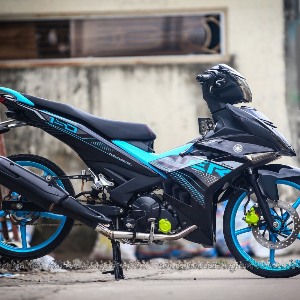 Tem rời dán Xe Exciter 150 phiên bản Y15 2021. Thiết kế theo yêu cầu