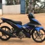 Tem rời dán xe Exciter 150. Decal đen xanh đơn giản. Chống nước, bền màu, cao cấp