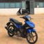 Tem rời dán xe Exciter 150. Decal đen xanh đơn giản. Chống nước, bền màu, cao cấp