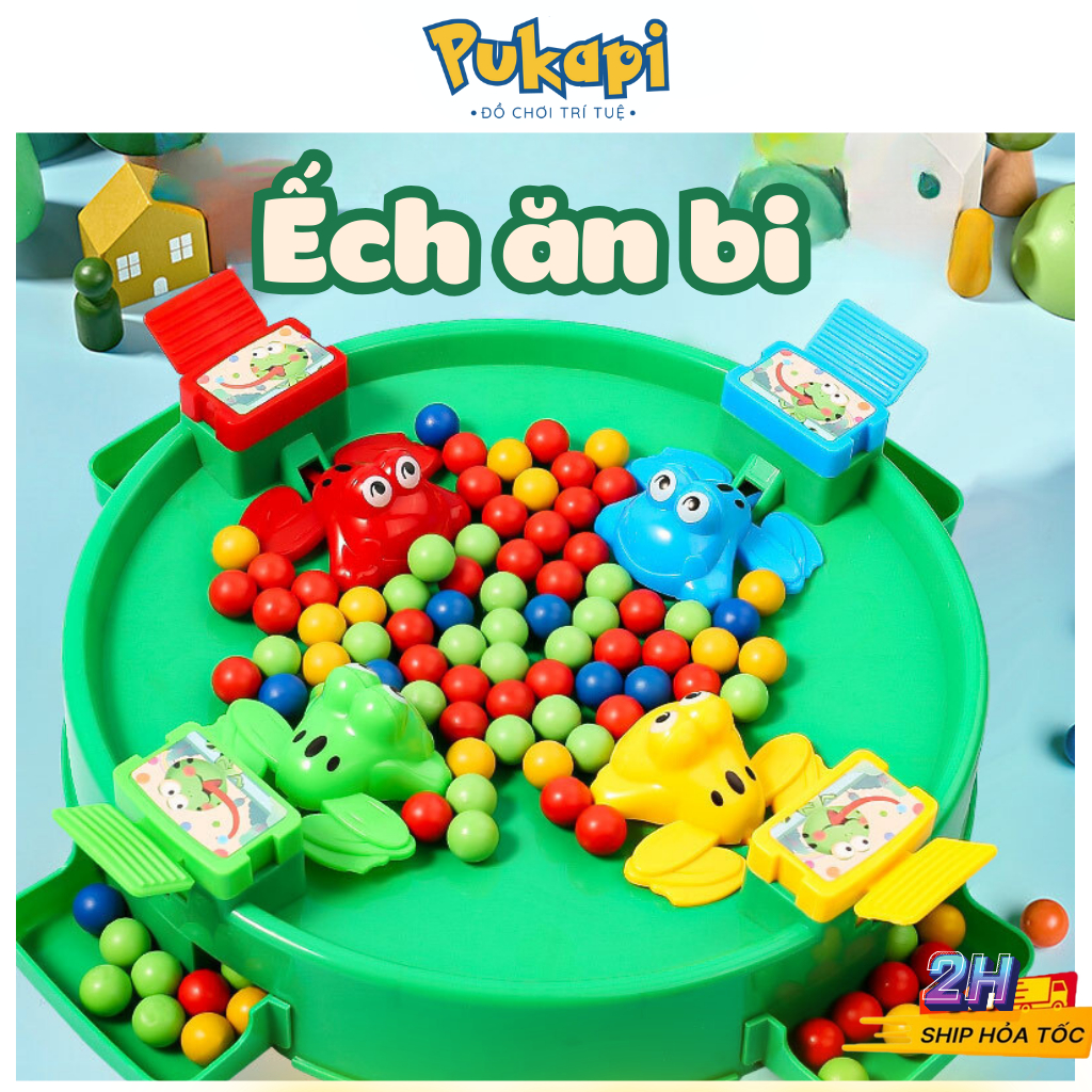 Đồ Chơi Ếch Ăn Bi Tương Tác Kẹo Bi Hạt Đậu Vui Nhộn Hungry Frogs Dành Cho Bé Trò Chơi 4 Người - Đồ Chơi Cho Bé PUKAPI