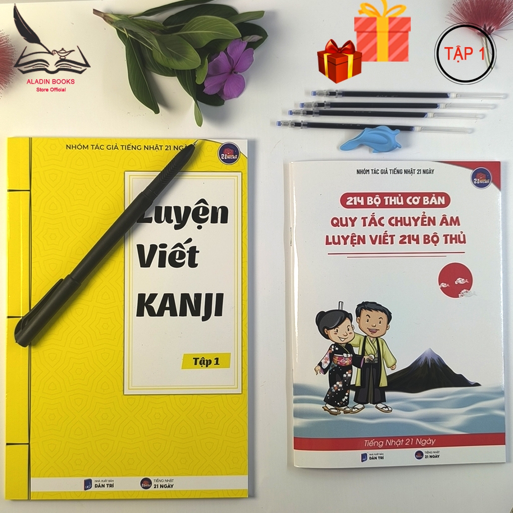 Sách-Hack Não Kanji – 2500 Hán Tự N5-N1-Tập 1- Luyện Viết Kanji
