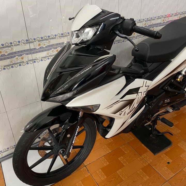 Tem rời Exciter 150 MX King trắng đen. Decal chống nước, không bong tróc