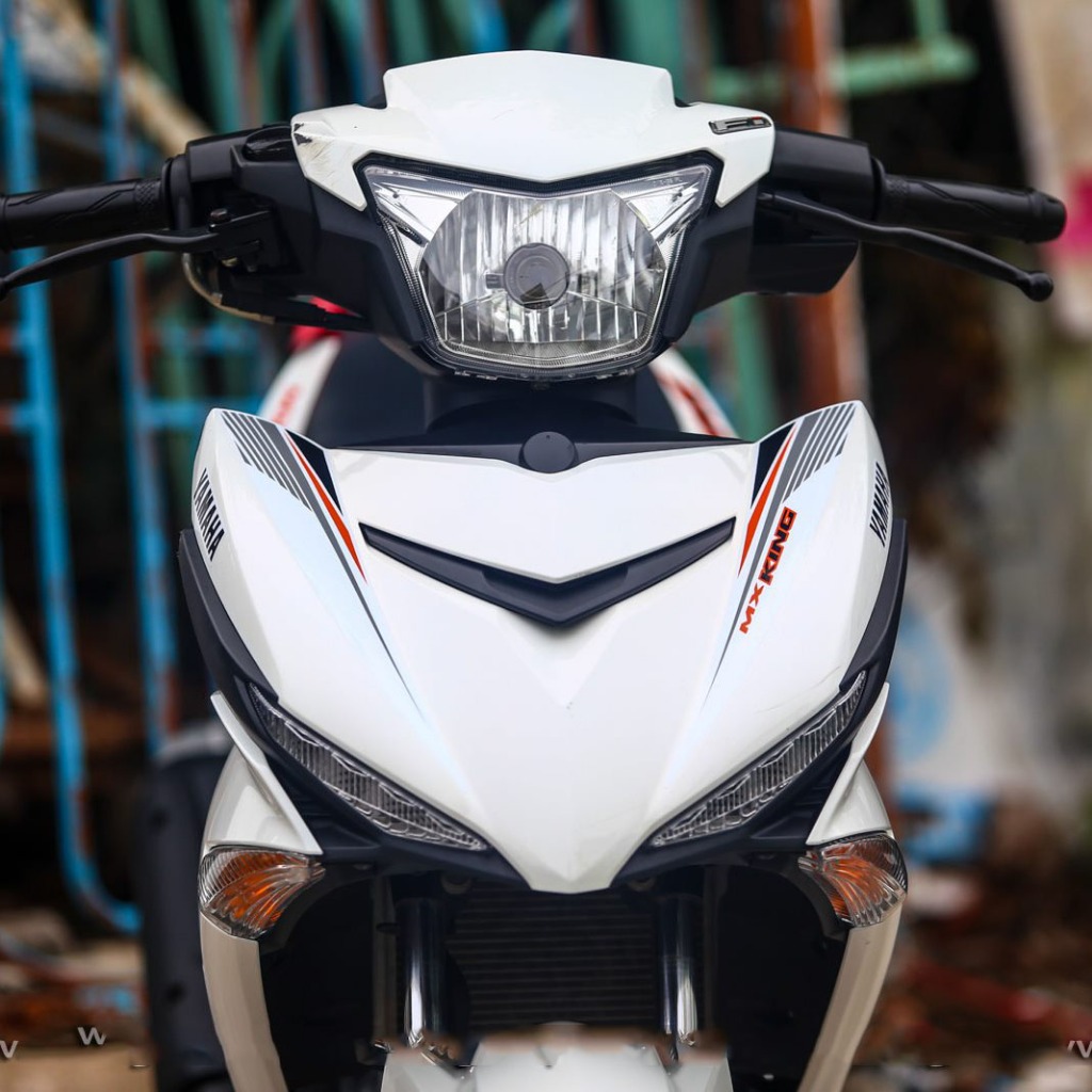 Tem rời MX King 2021. Decal cao cấp, bộ kit dán xe Exciter 150 trắng cam