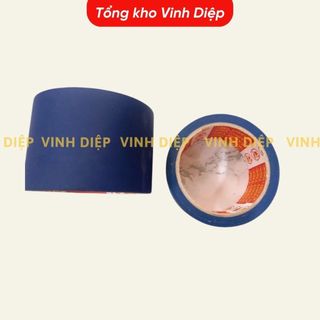 Combo 1 cây 6 cuộn băng keo, băng dính simili vải cách điện xanh dương rộng 4.8cm dài 8m