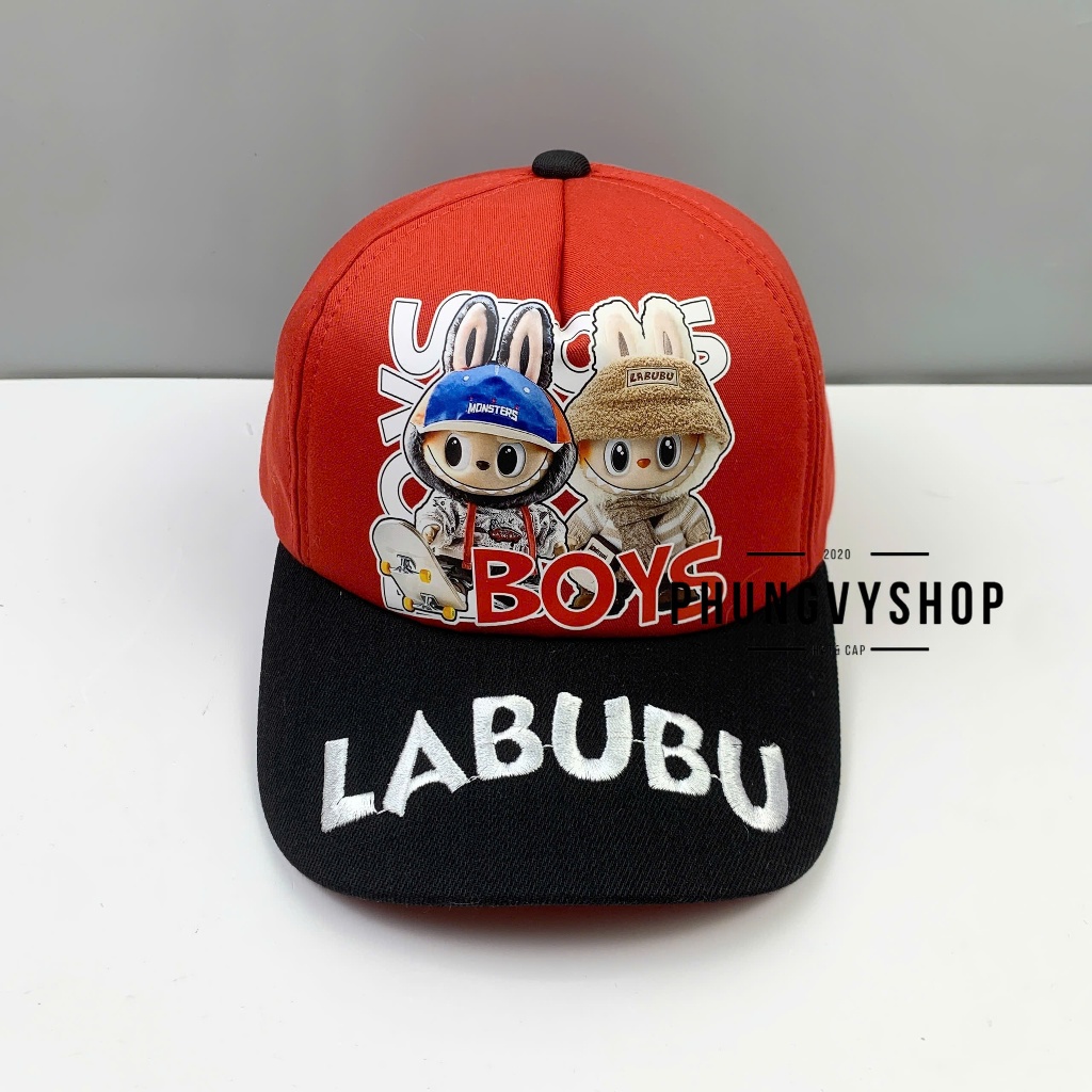(SALE) Bé 3-8 TUỔI/ Mũ lưỡi trai gái trẻ em phungvyshop- Nón TRUNG / Kết LABUBOYS /