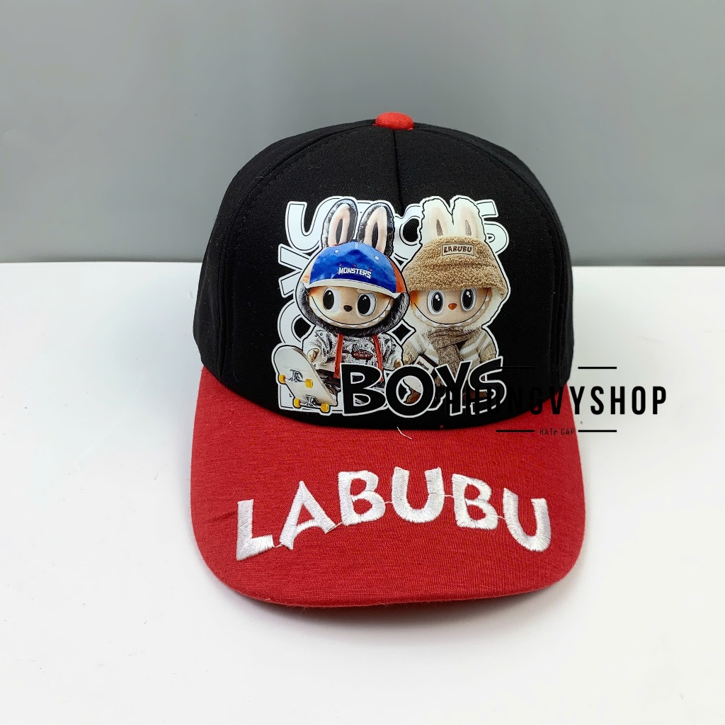 (SALE) Bé 3-8 TUỔI/ Mũ lưỡi trai gái trẻ em phungvyshop- Nón TRUNG / Kết LABUBOYS /