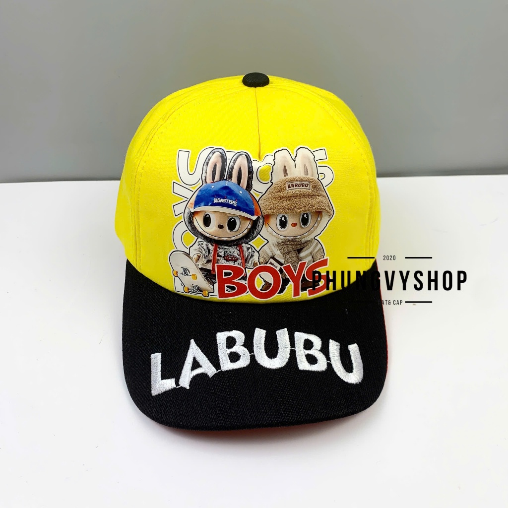 (SALE) Bé 3-8 TUỔI/ Mũ lưỡi trai gái trẻ em phungvyshop- Nón TRUNG / Kết LABUBOYS /