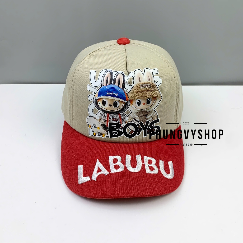 (SALE) Bé 3-8 TUỔI/ Mũ lưỡi trai gái trẻ em phungvyshop- Nón TRUNG / Kết LABUBOYS /