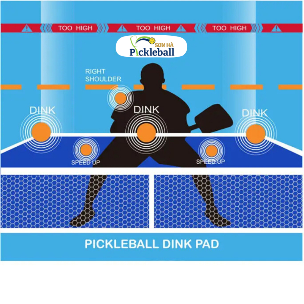 Tấm phản tập luyện pickleball Dink train master - Dụng cụ hỗ trợ tập ...