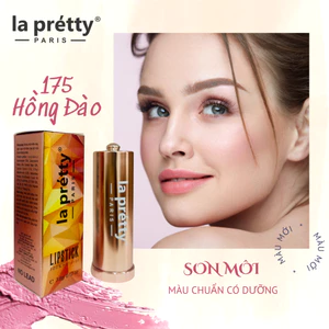 Son thỏi La Pretty có nhân dưỡng lên màu cực chuẩn son lì
