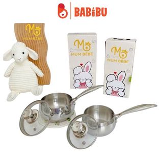 Nồi quánh Mumbebe inox sus 304 kích thước 14cm dùng cho mọi loại bếp
