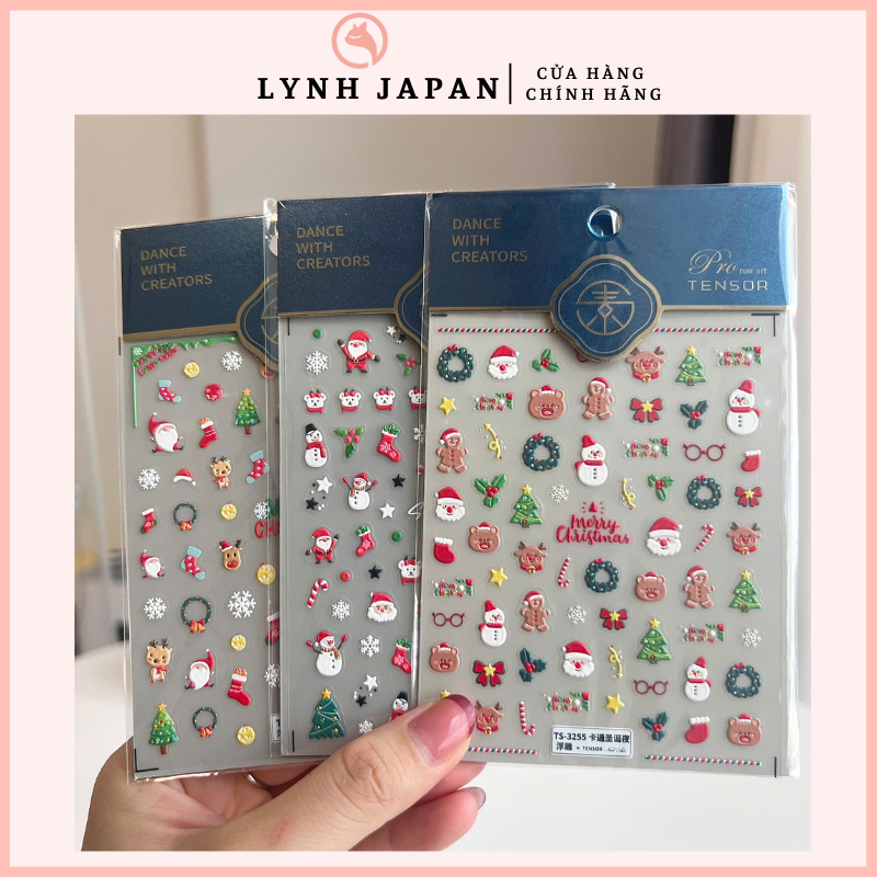 Sticker Dán Móng Chủ Đề Noel Nhiều Màu In 3D Và In Nổi 5D | Shopee Việt Nam