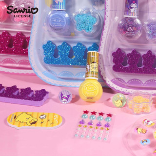 Set Sơn Móng Tay & Dán Móng Cho Bé Kuromi/ Melody/ Cinnamaroll Siêu Dễ Thương An Toàn Dễ Lột, Không Chất Gây Hại Cho Trẻ
