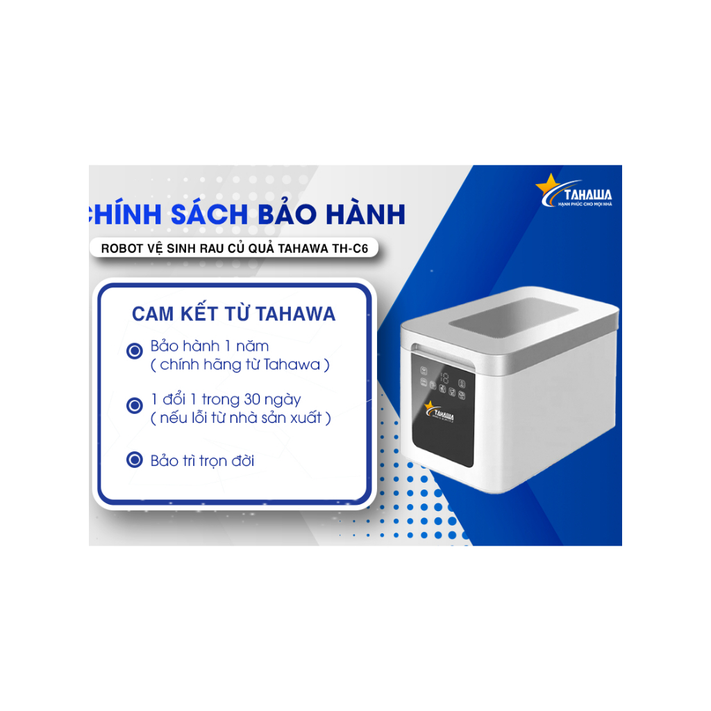 Máy khử khuẩn thực phẩm cao cấp Tahawa Nhật Bản COH15-C6B,BH chính hãng 2 năm-Phiên bản cao cấp 2026