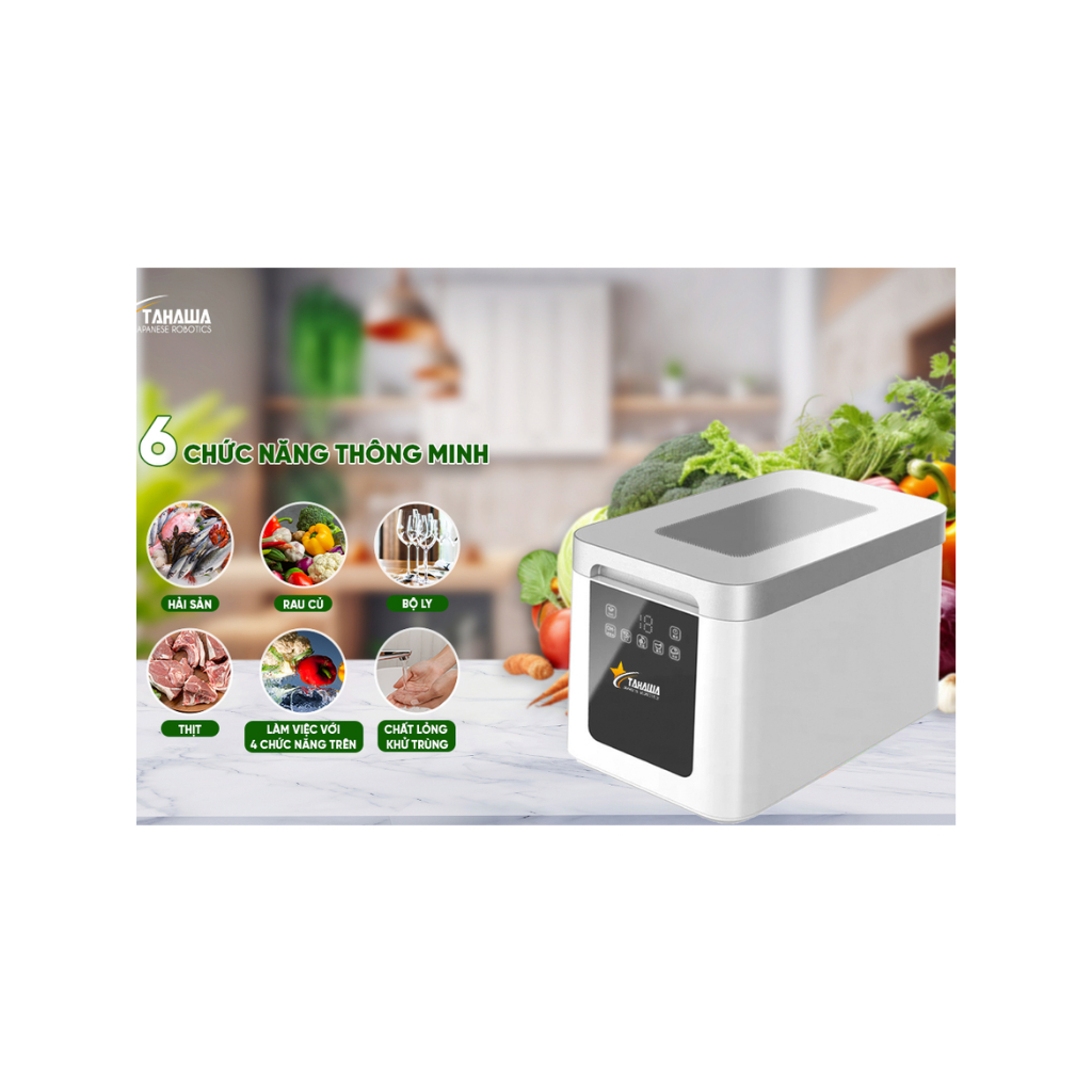 Máy khử khuẩn thực phẩm cao cấp Tahawa Nhật Bản COH15-C6B,BH chính hãng 2 năm-Phiên bản cao cấp 2026
