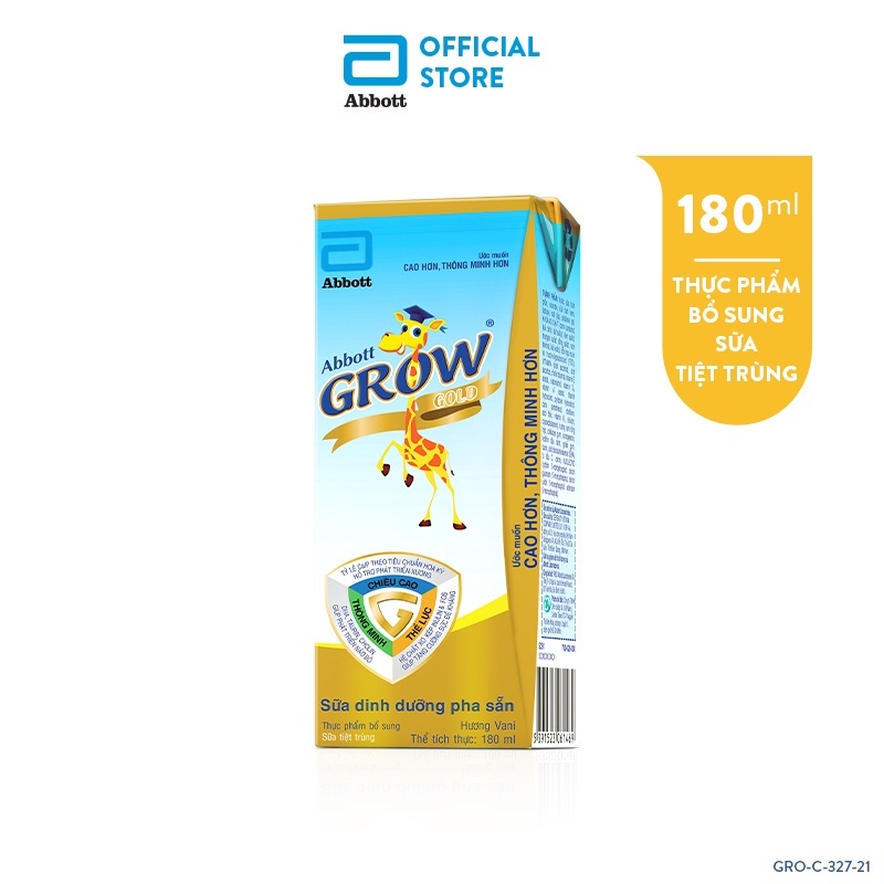 [LIVE]Thùng 48 hộp Sữa nước Abbott Grow Gold 180ml/ hộp | Shopee Việt Nam