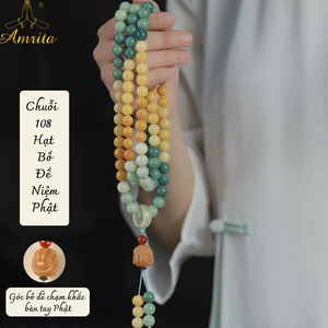 Chuỗi 108 Hạt Bồ Đề Niệm Phật - Cầu Nguyện Phật Giáo - Amrita