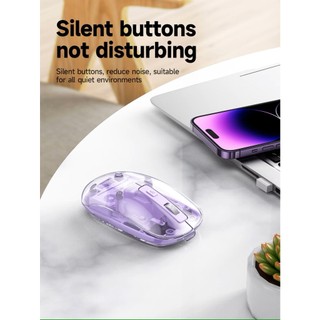 Chuột không dây Bluetooth kiêm Wireless 2.4G Hoco GM29 Thiết kế trong suốt, DPI 1600 - Phụ Kiện Nhất Tín