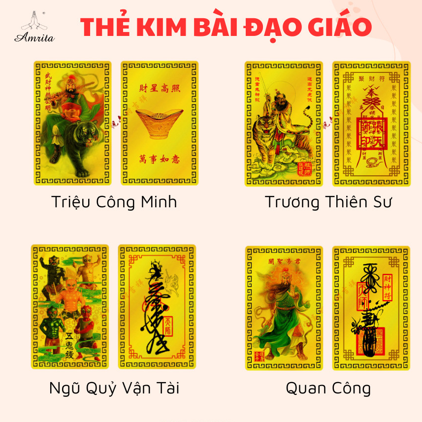 Kim Bài Đạo Giáo - Trương Thiên Sư,Ngũ Quỷ Vận Tài,Triệu Công Minh,Quan Công...)☯️Đạo Giáo