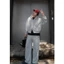 Hoodie Zip Form Boxy GODMOTHER Nỉ 2 Da Khóa 2 Đầu Chống Nắng Unisex Phong Cách Hàn Quốc Đen - Xám