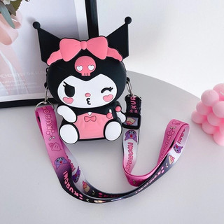 Túi Đeo Chéo Hoạt Hình Kuromi Melody Labubu - Túi Silicon Cho Bé Siêu Cute Dễ Thương 10x15cm - Kho Sỉ Gia Dụng Alulu