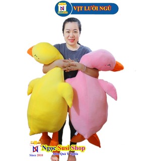 [ẢNH THẬT] GẤU BÔNG VỊT LƯỜI NGỦ TRẦM CẢM KHỔNG LỒ [NGẪU NHIÊN MÀU]