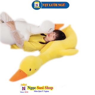 [ẢNH THẬT] GẤU BÔNG VỊT LƯỜI NGỦ TRẦM CẢM KHỔNG LỒ [NGẪU NHIÊN MÀU]