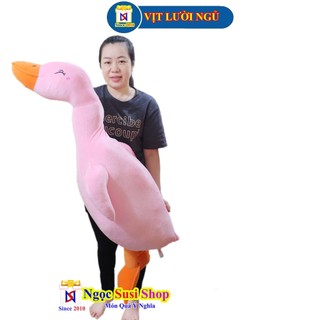 [ẢNH THẬT] GẤU BÔNG VỊT LƯỜI NGỦ TRẦM CẢM KHỔNG LỒ [NGẪU NHIÊN MÀU]