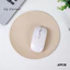 Miếng Lót Chuột 2 Mặt Da Tròn Màu Pastel Không Thấm Nước 22cm