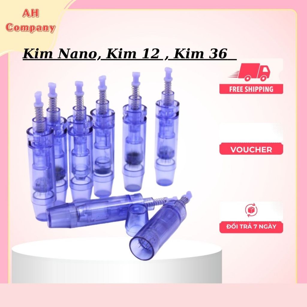 Combo 10 Đầu kim nano , đầu máy phi kim , kim nano kim 12 , kim 36 thay thế cho máy phi kim Dr.pen