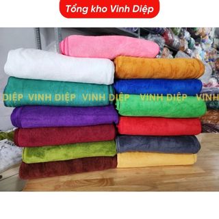 01 chiếc khăn mặt, khăn lau chất vải nhung mềm min size 24x50cm