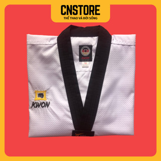 Võ Phục Taekwondo Cổ Đen Kwon Kim Cương Siêu Nhẹ Mát Mẻ