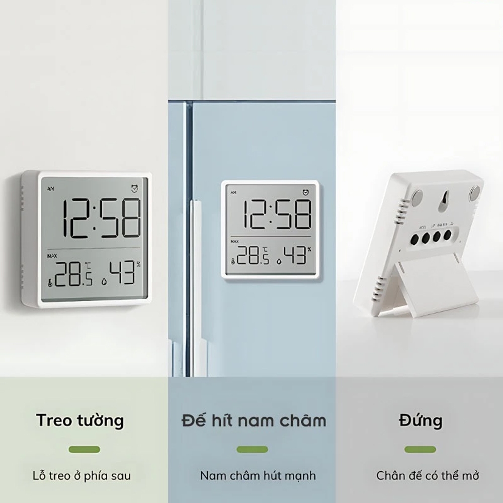 Ảnh Nhiệt kế phòng điện tử, Sipanic đo nhiệt độ và độ ẩm phòng ngủ cho bé 3