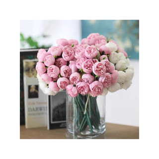 bó 9 cành 27 bông hoa giả cao cấp decor trang trí