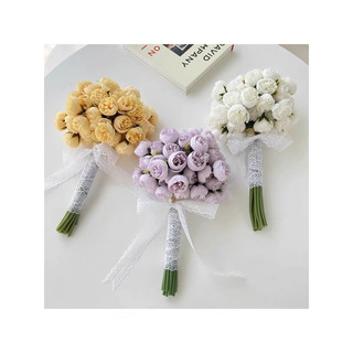 bó 9 cành 27 bông hoa giả cao cấp decor trang trí