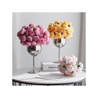 bó 9 cành 27 bông hoa giả cao cấp decor trang trí
