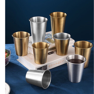 (Hàng có sẵn) Cốc inox Hàn Quốc | Ly Inox 304 thích hợp sử dụng cho trẻ nhỏ - nhà hàng phong cách Hàn Quốc Nhật Bản