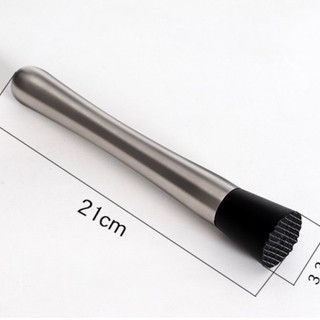 [GIÁ SỈ] Chày bar dầm pha chế inox 20cm đầu nhựa cao cấp (chất liệu inox 304)