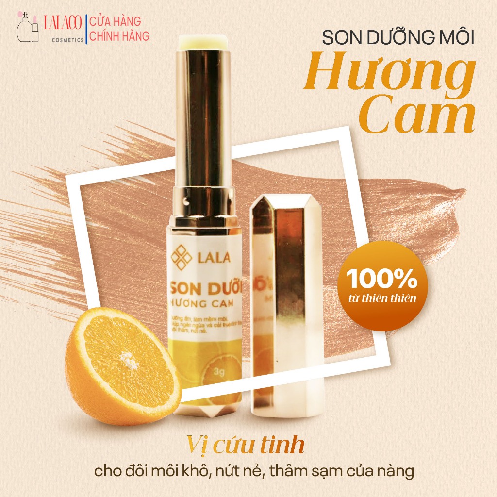 Son Dưỡng Môi LALA  Son dưỡng môi thiên nhiên giúp hồng, mềm mịn và mờ thâm sau 3-4 tuần