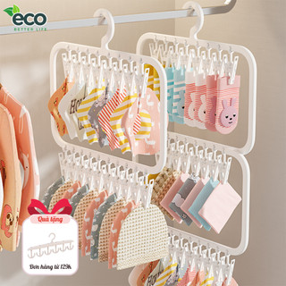 Móc Treo Quần Áo Trẻ Em, Móc Trùm Treo Đồ Cho Bé Treo Khăn Tất Bao Tay Bao Chân Mũ Cho Bé