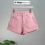 Quần short jean nữ co giãn lai kiểu chất jean cotton dày dặn Anngo - AT488