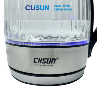 Ấm Siêu Tốc CLISUN | Ấm Nước Siêu Tốc Thủy Tinh Cường Lực Cao Cấp Thép Không Gỉ